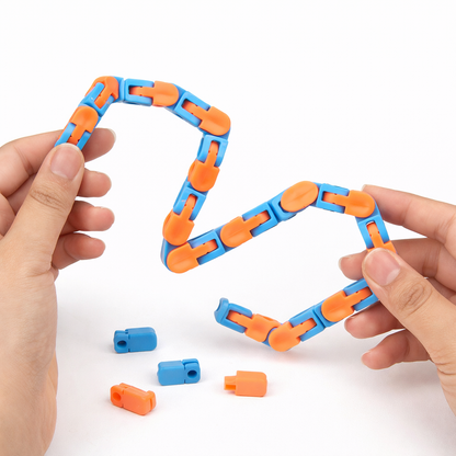The Snap-Logic Chain: A Kinetic Sculpture for Deep Focus and Stress Regulation