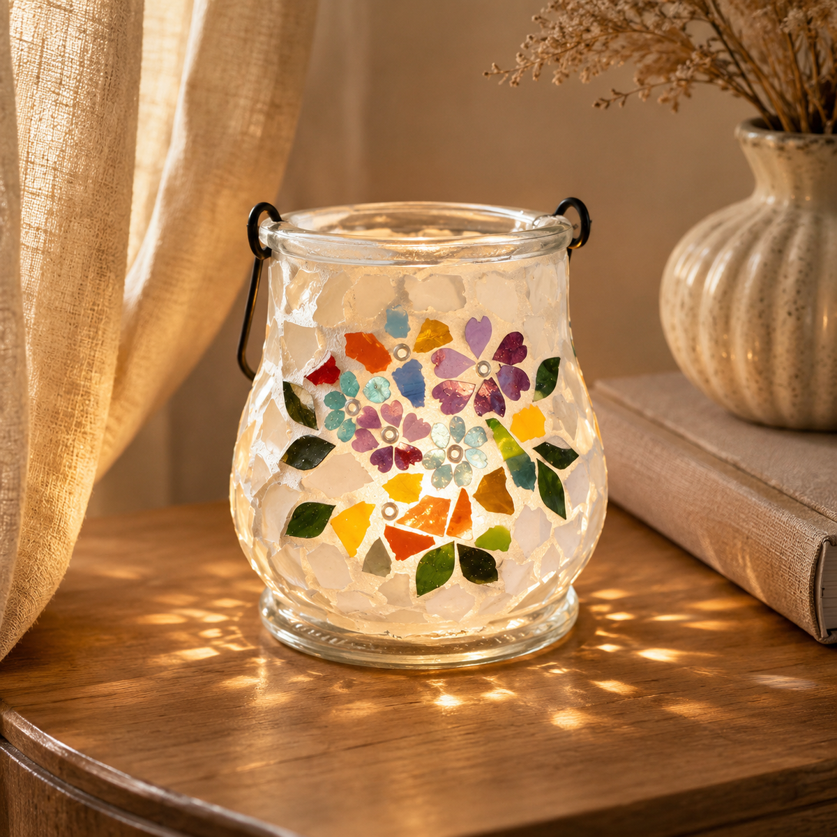 Create-Your-Own Mosaic Glass Lantern Kit