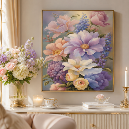 DIY Floral Diamond Painting Kit