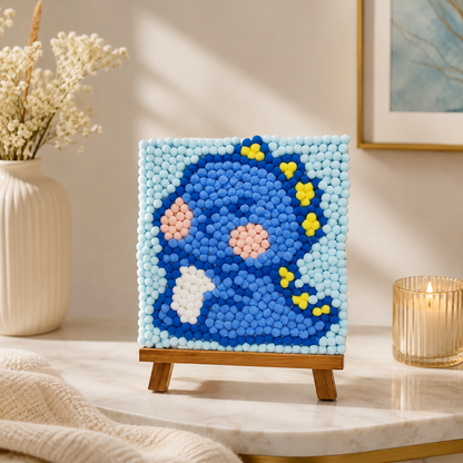Fluffy Mosaic Pom-Pom Art Kit
