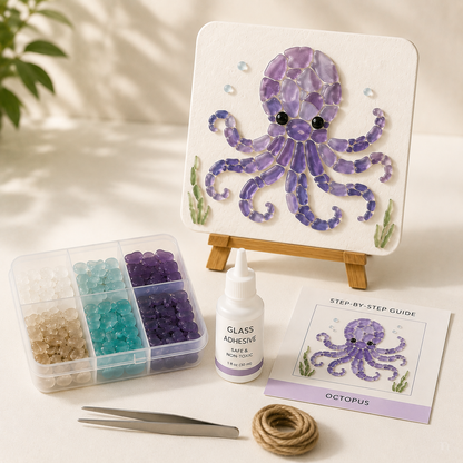 Coastal Sea Glass Mosaic Craft Kit