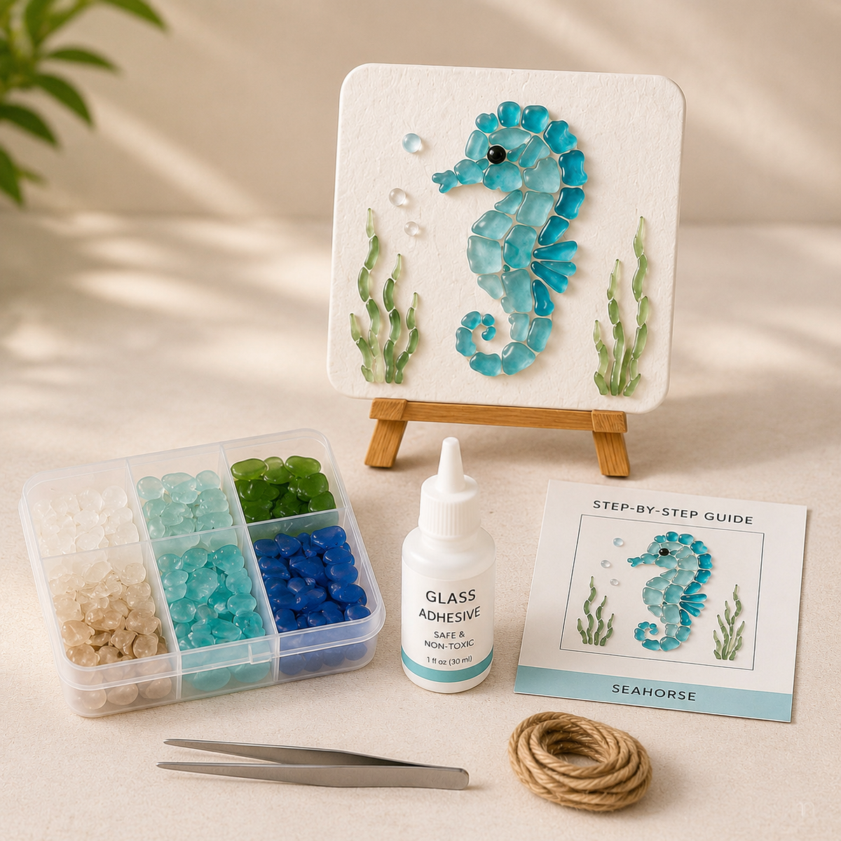 Coastal Sea Glass Mosaic Craft Kit