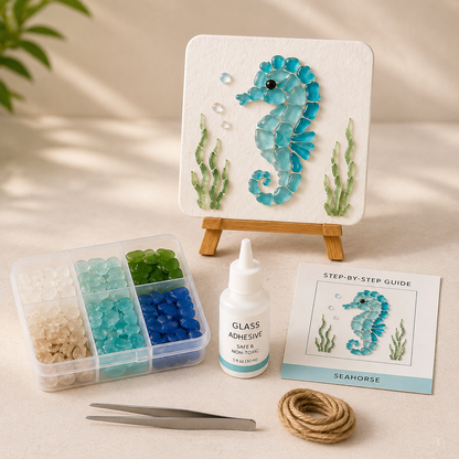 Coastal Sea Glass Mosaic Craft Kit