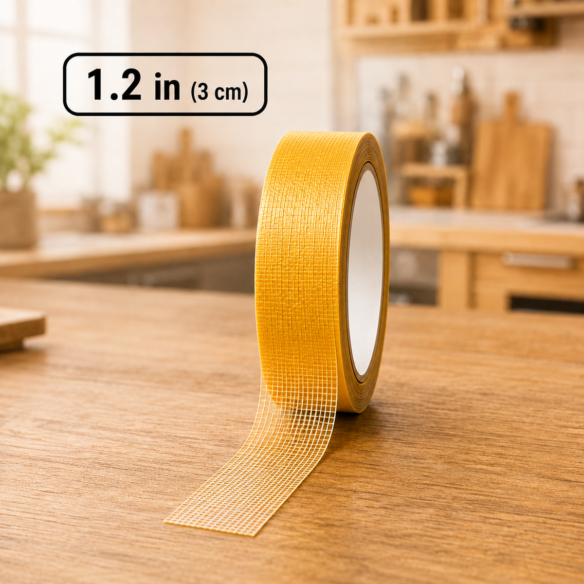 Heavy Duty Double Sided Mesh Tape - Industrial Strength Adhesive