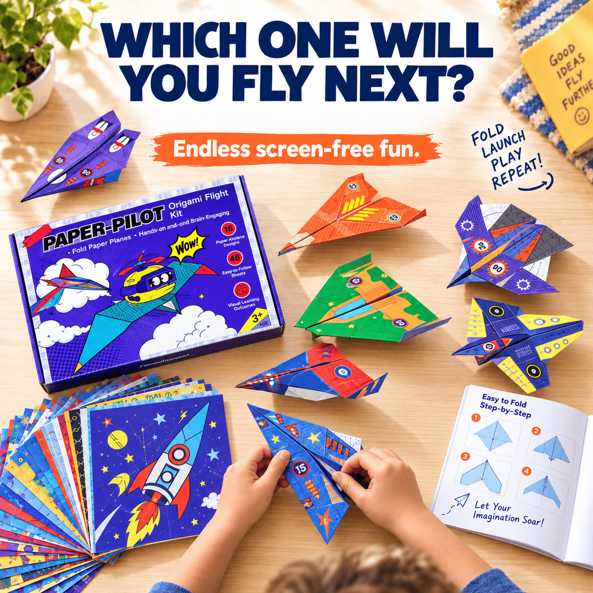Creative DIY Paper Airplane Kit For Kids