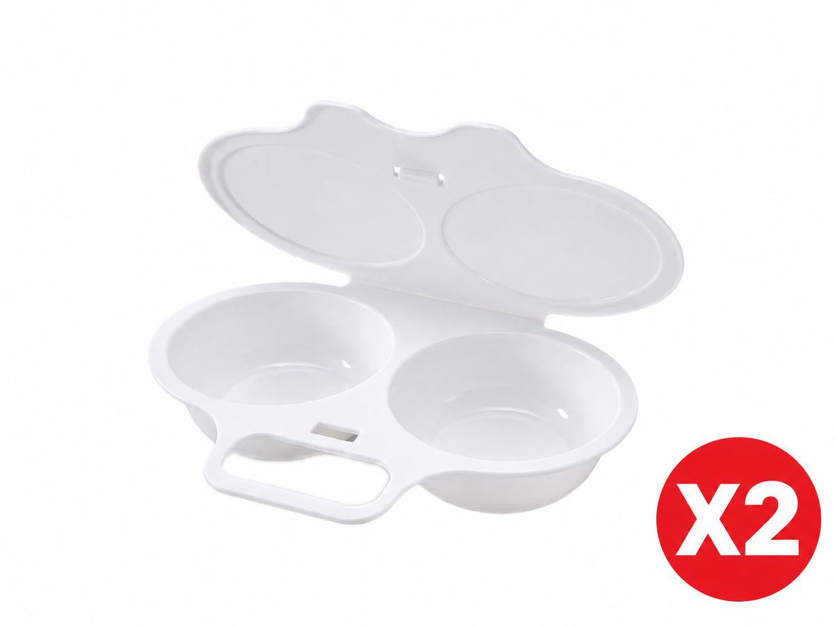 🍳 Make Breakfast Easier — Microwave Egg Poacher Makes 2 Eggs In 30 Seconds