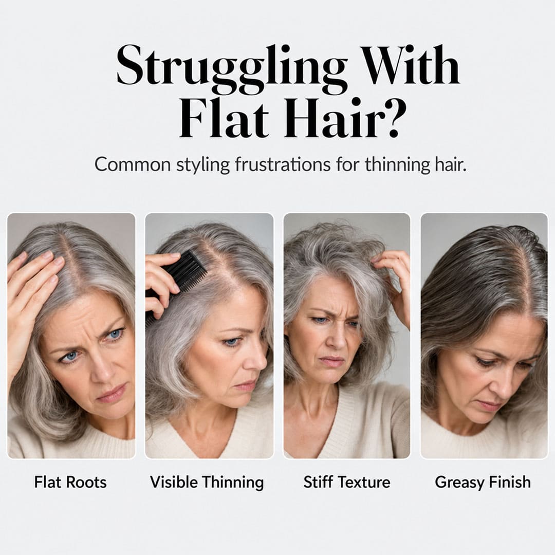 ✨Fluffy Hair Shaping Spray, Long Lasting Peach Scent Volumizing Hair Mist for All-Day Hold